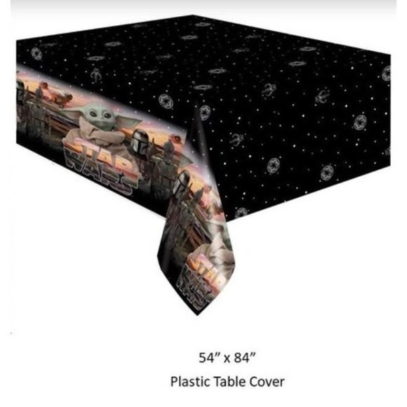 Star Wars The Mandalorian Grogu Baby Yoda Party Plates Table Cover Set - Picture 2 of 10